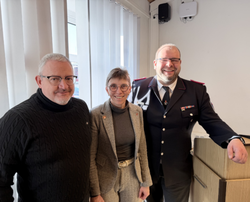 Heiko und Simone Claaßen beim Jahresempfnag der Jugendfeuerwehr des Kreises Pinneberg
